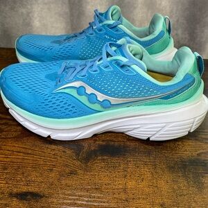 Saucony Guide 17 Shoes Womens‎ 11 Blue Mint Running Trainer Stability Support